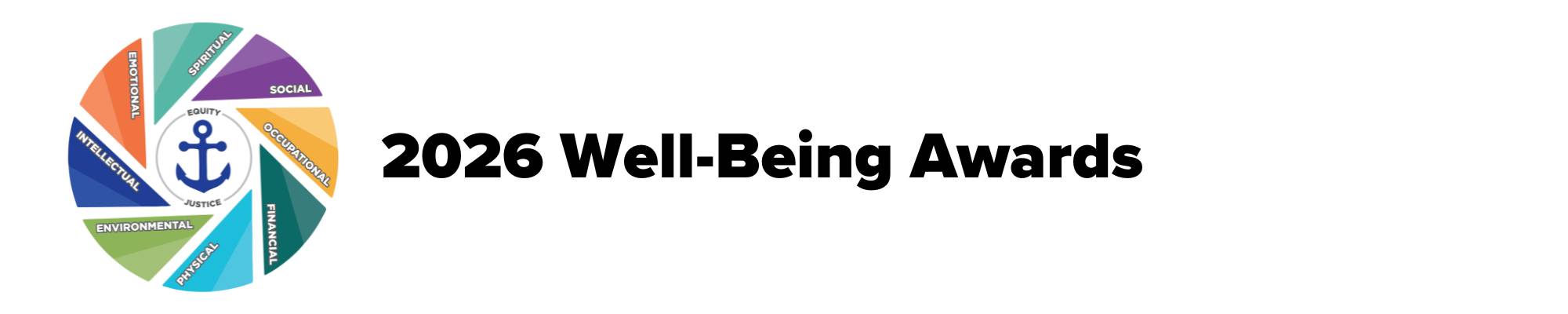 2026 Well-being award with the wellness wheel